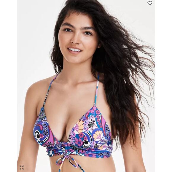 NEW Salt + Cove Mix & Match Bikini Set Size XS / Small Black Purple Paisley Boho - Picture 11 of 16